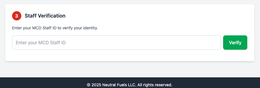 Staff Verification Screenshot